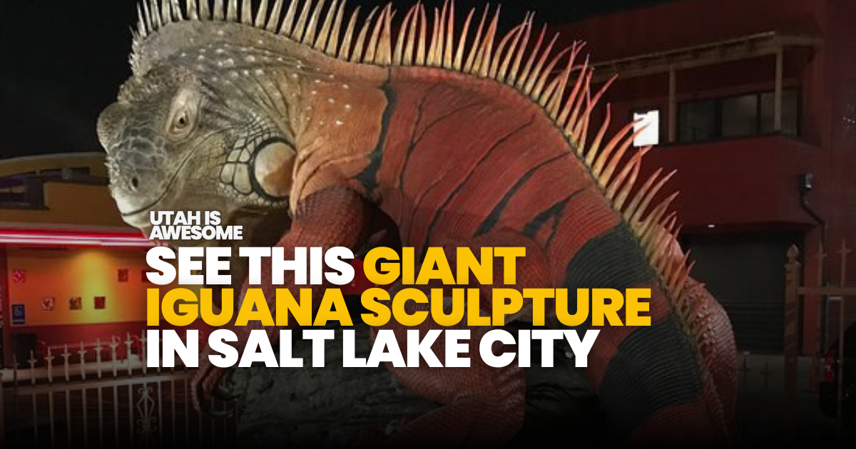 See this giant iguana sculpture at Red Iguana 2 in Salt Lake City
